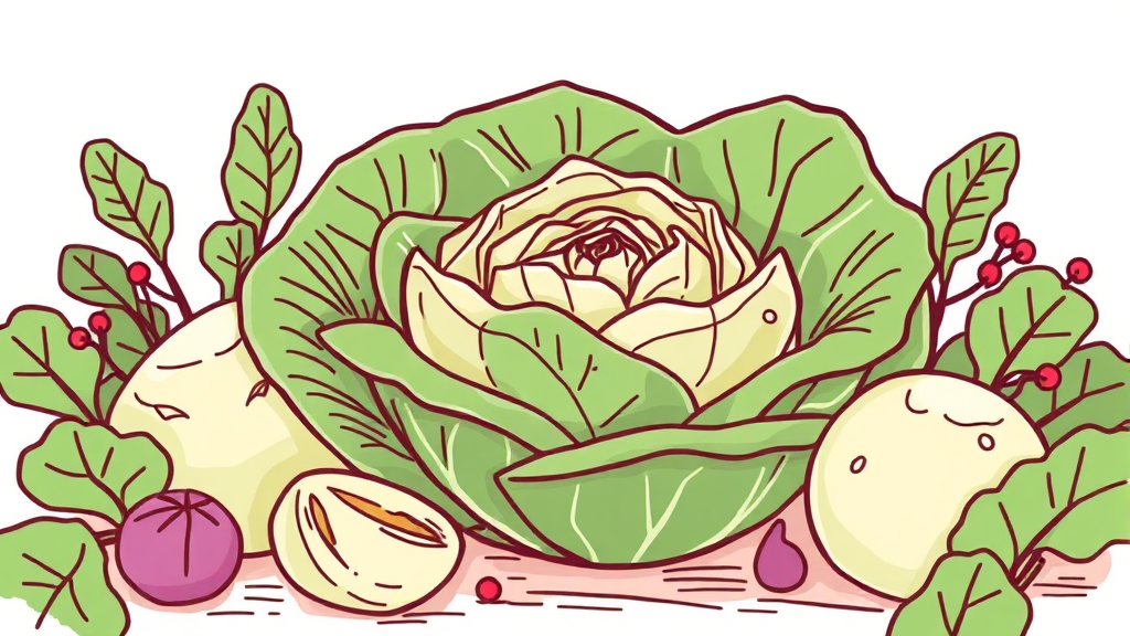 소비자를 위한 봄동 구매 및 대응 전략 (illustration 스타일)