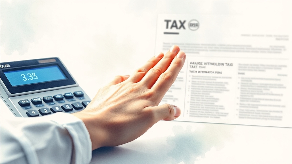 3.3% 원천징수, 꼼꼼히 알아보기 (watercolor 스타일)