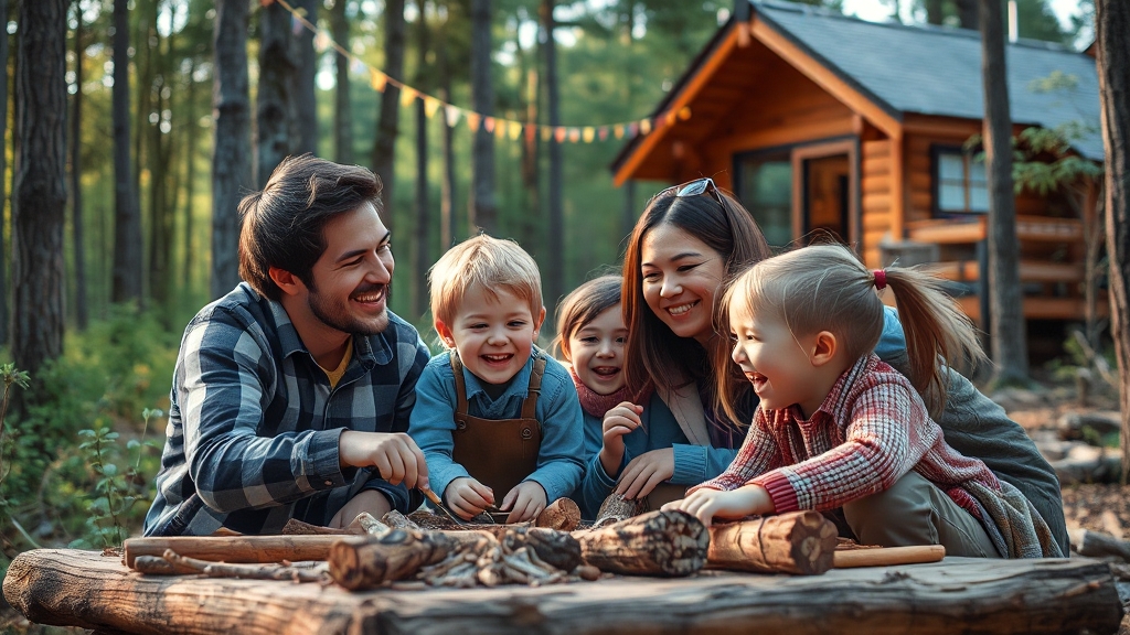 휴양림 주변, 무엇이 있을까? (realistic 스타일)