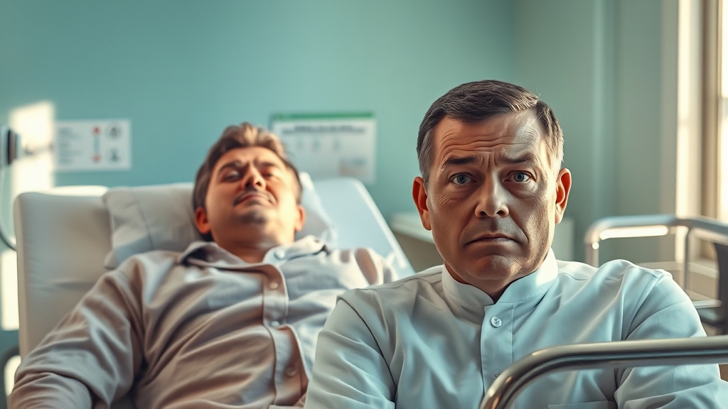 수면 vs 비수면 내시경 선택 (realistic 스타일)