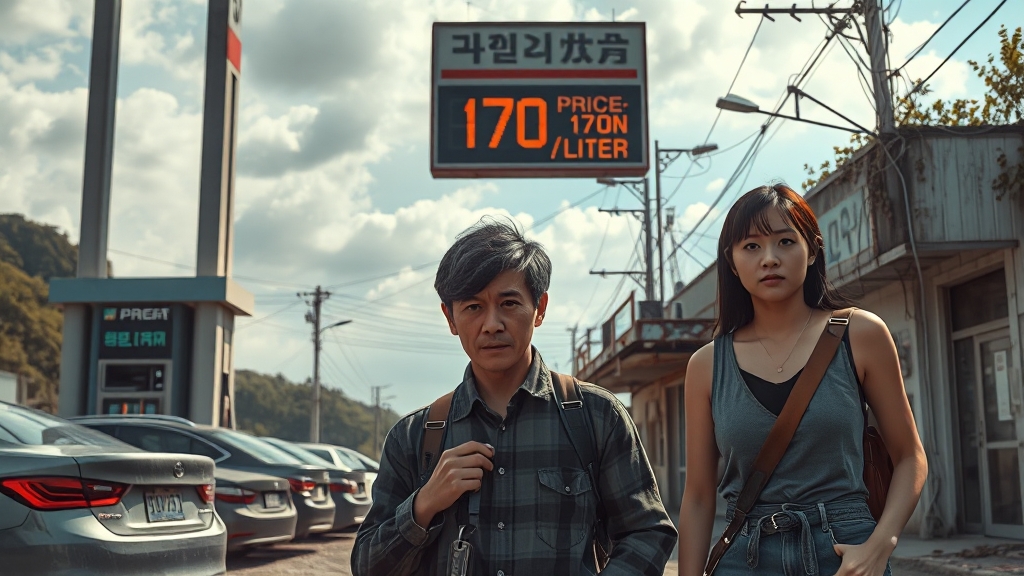 울릉도, 관광객이 줄고 있다? (realistic 스타일)