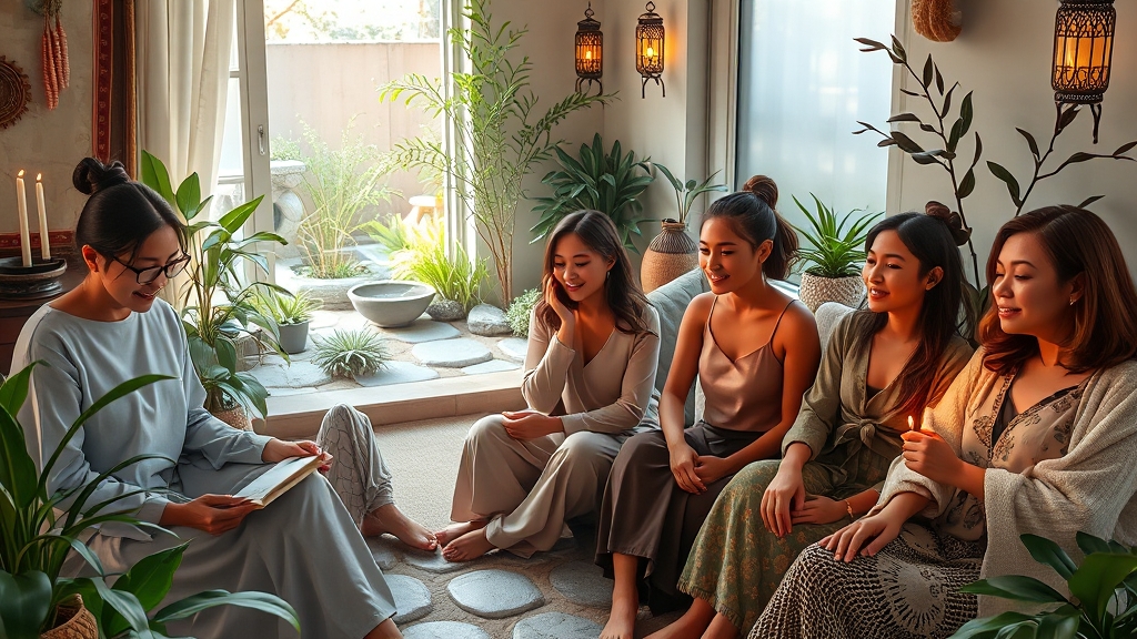 한방 치료 및 면역력 강화 접근법 (realistic 스타일)