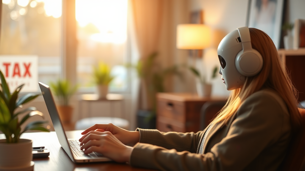 연말정산 AI 챗봇이란? (realistic 스타일)