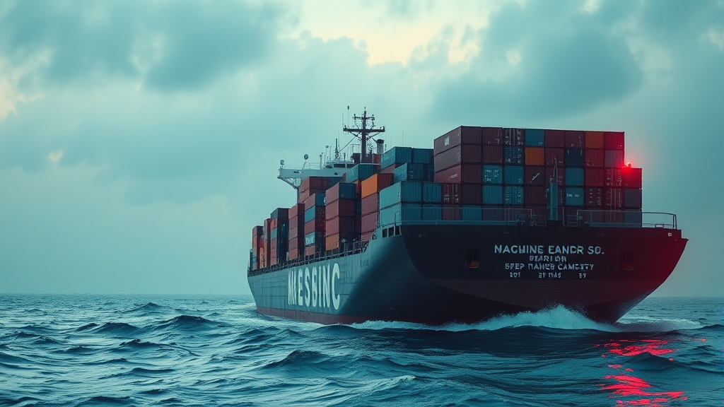 국내 산업계의 위기: 수출 기업과 물류 기업의 고충 (realistic 스타일)