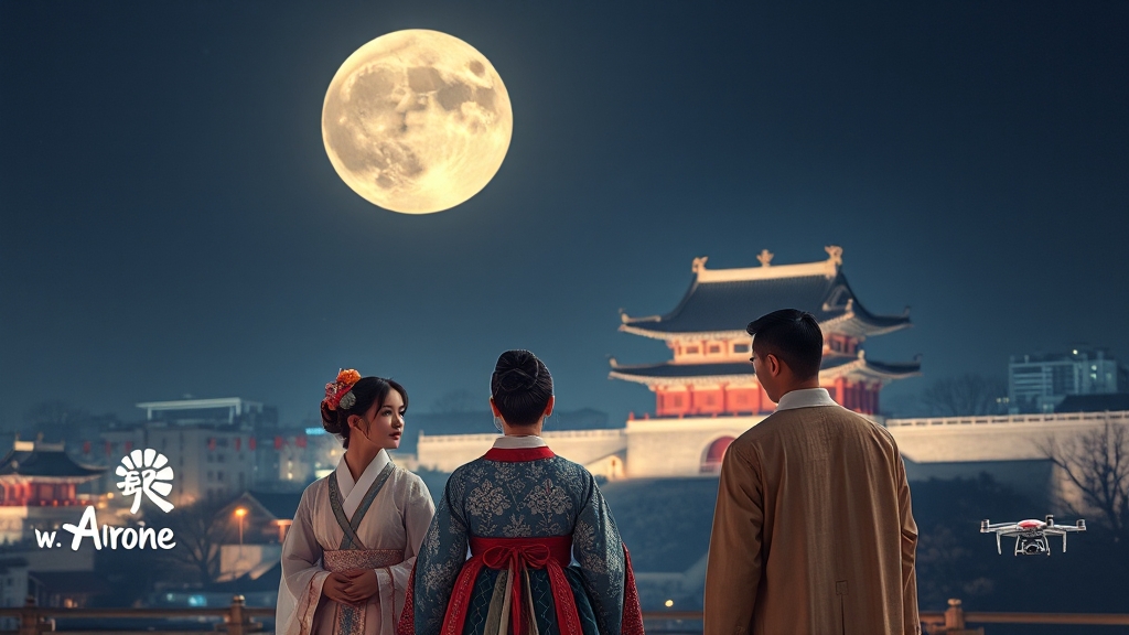 추석 연휴 특별 축제 및 행사 (realistic 스타일)