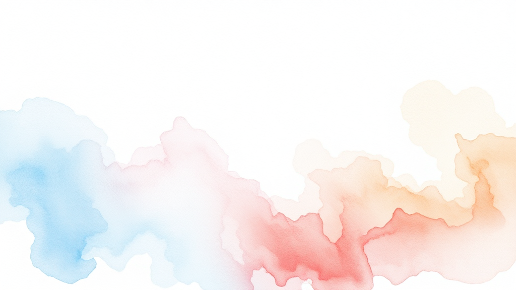 칸디데 미백치약 소개 (watercolor 스타일)