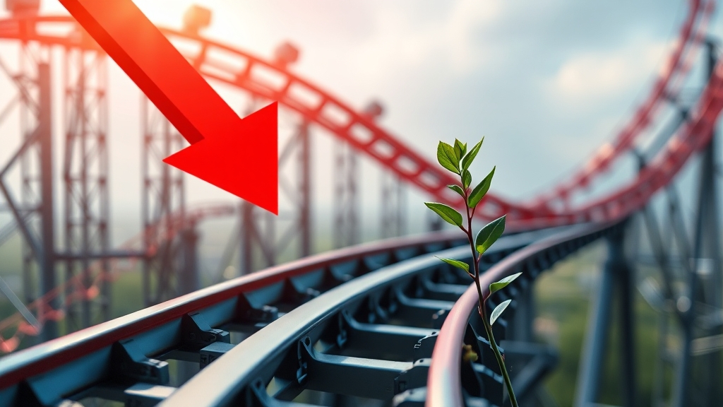 최근 주가, 왜 롤러코스터인가? (realistic 스타일)