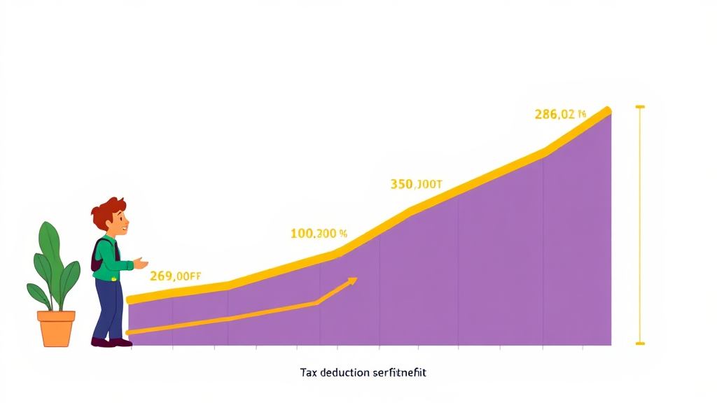 근속연수별 퇴직소득세 공제 혜택 알아보기 (cartoon 스타일)