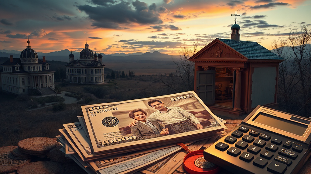 상속 재산 범위 및 평가 (realistic 스타일)