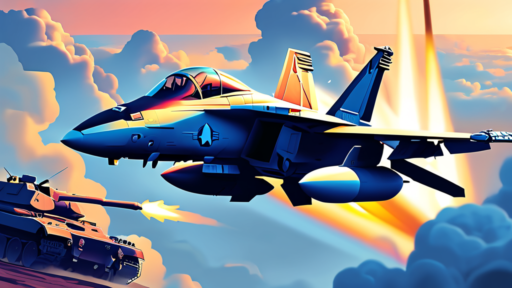 글로벌 방산 시장 동향: 미국과 K-방산의 위엄 (illustration 스타일)