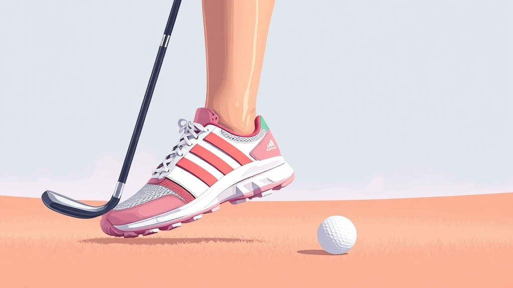 여성 골프화 디자인 트렌드 (illustration 스타일)