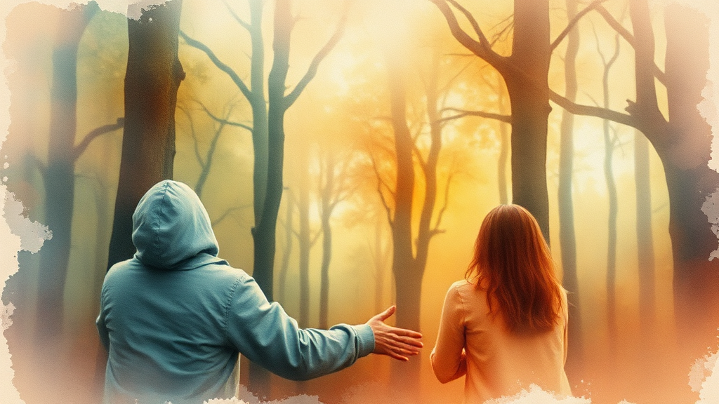 번아웃 극복 방법 (watercolor 스타일)