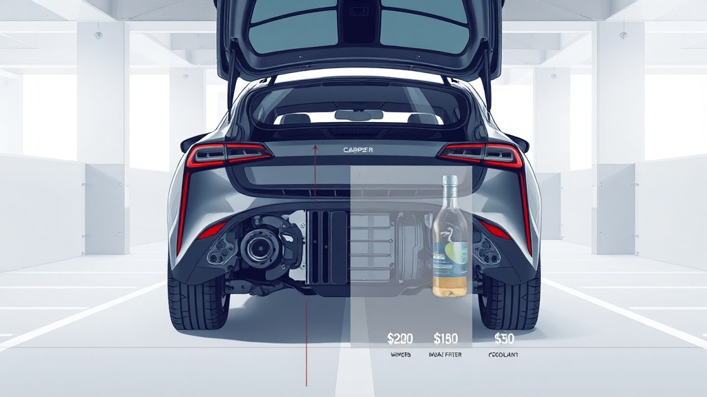 정비 비용: 소모품 교환 주기 (illustration 스타일)