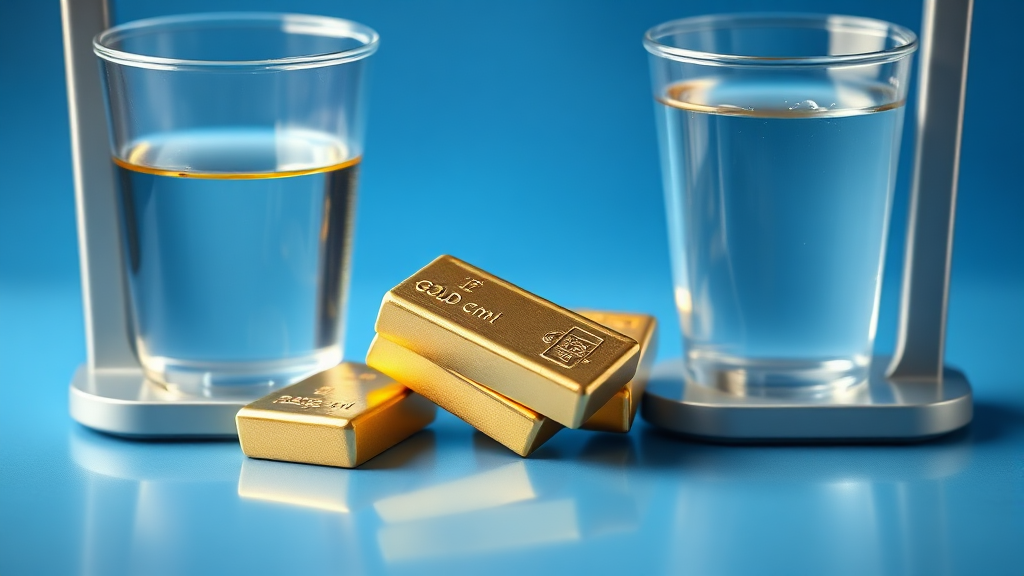 밀도 측정으로 순도 확인하기 (realistic 스타일)