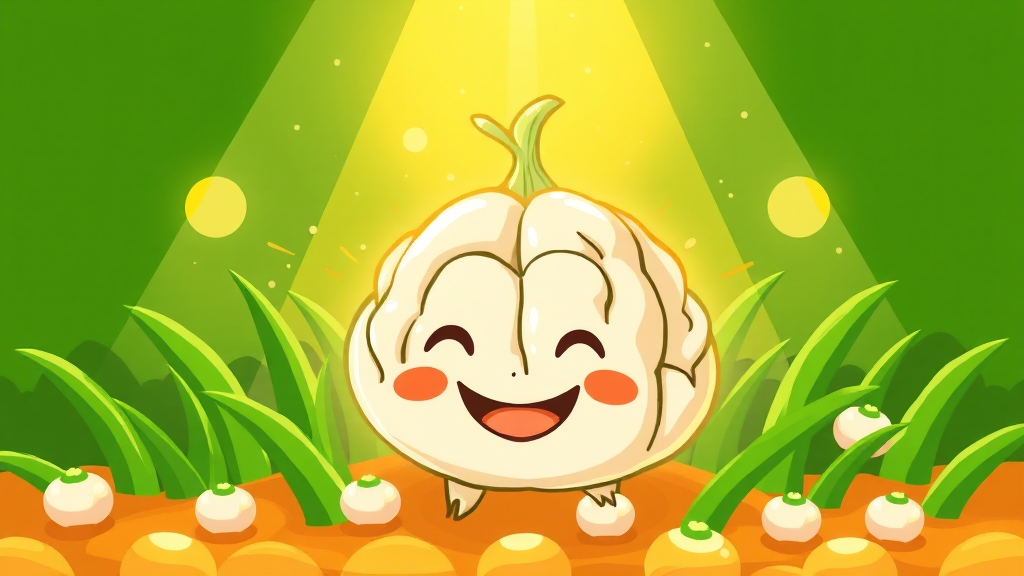 쪽파, 기억력 개선에도 도움? (cartoon 스타일)