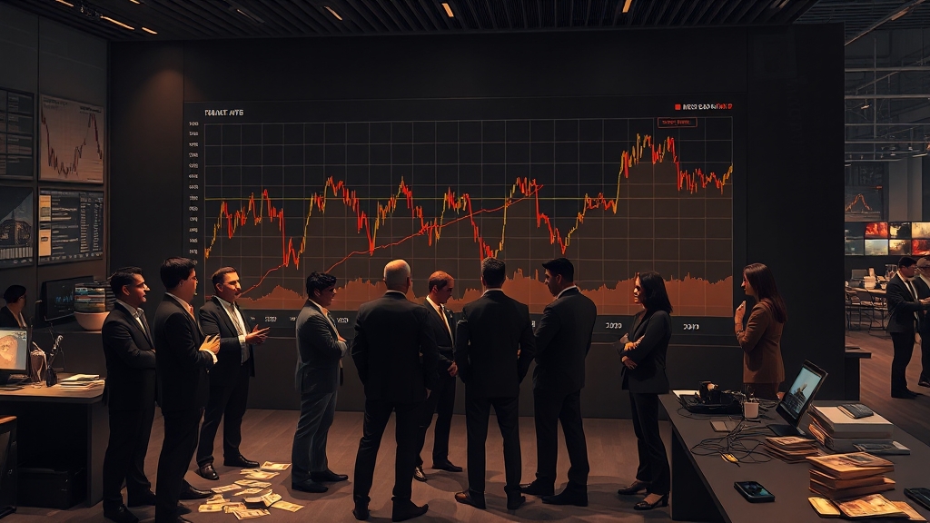 금리 인하 시 변동하는 시장 반응 분석 (realistic 스타일)