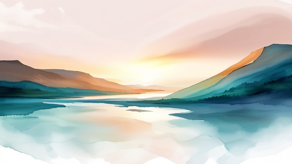 전립선암 예방, 건강한 노후를 위한 첫걸음 (watercolor 스타일)