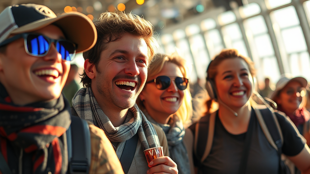 함께하는 여행의 즐거움 (realistic 스타일)