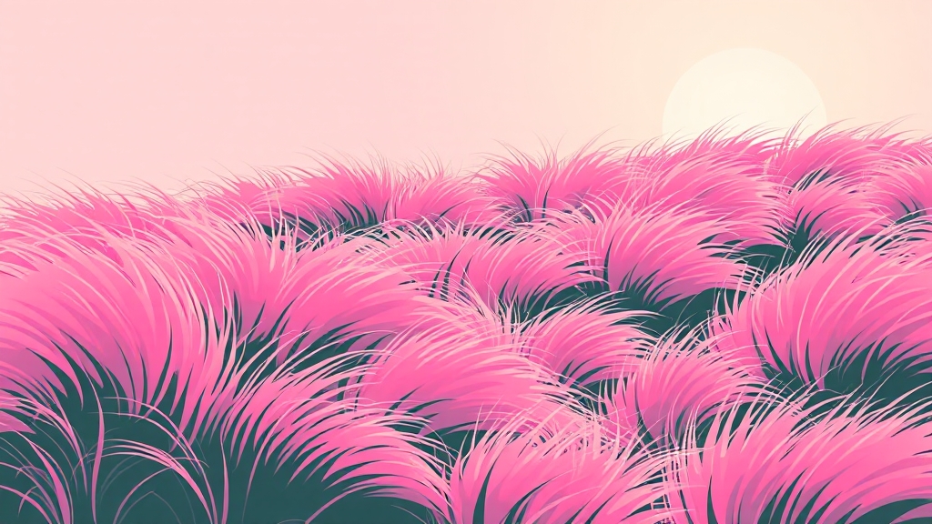 핑크뮬리 명소는 어디? (cartoon 스타일)