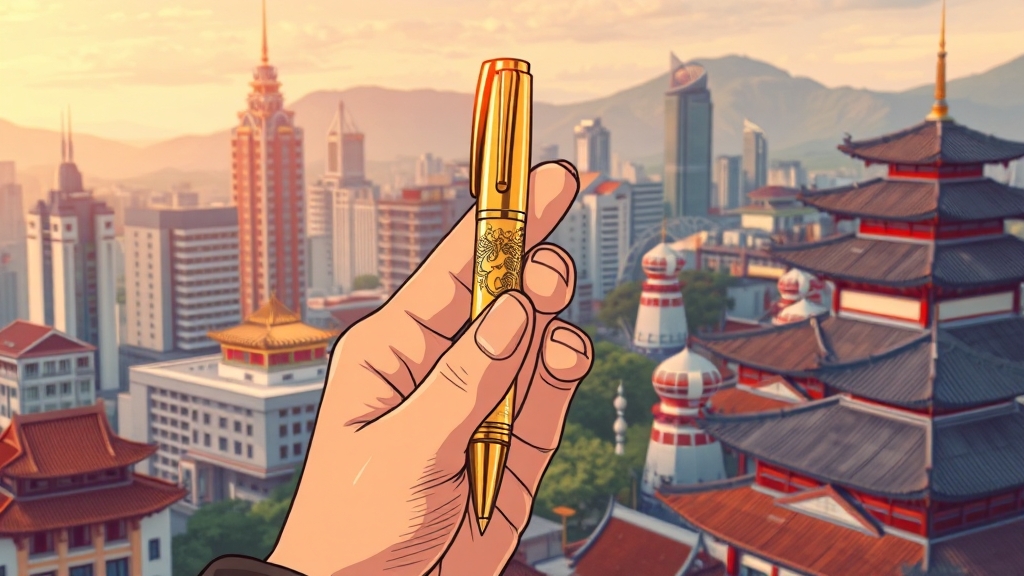 제나일 만년필 역사 (cartoon 스타일)