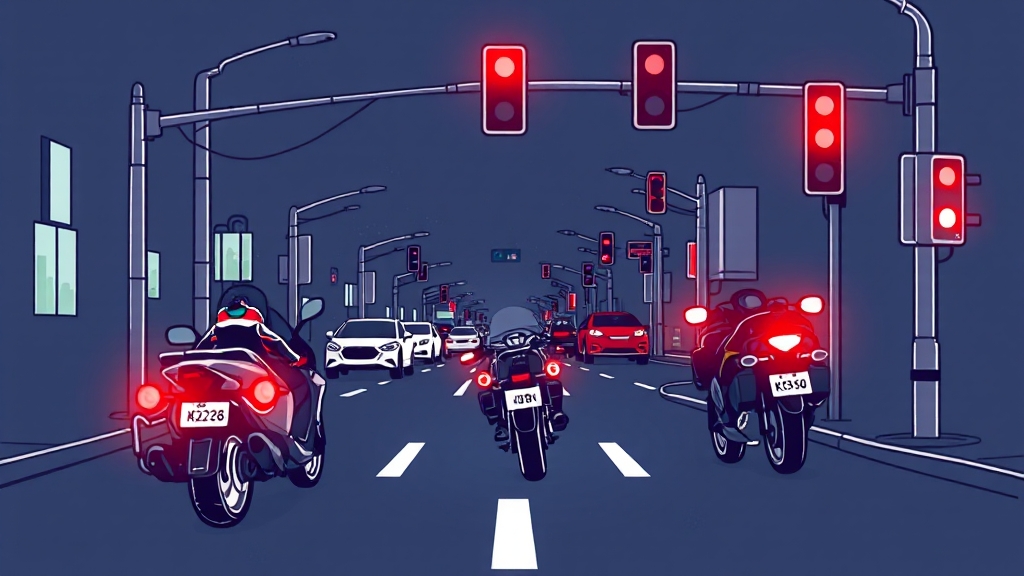 불법유턴 관련 최신 교통 정책 (illustration 스타일)