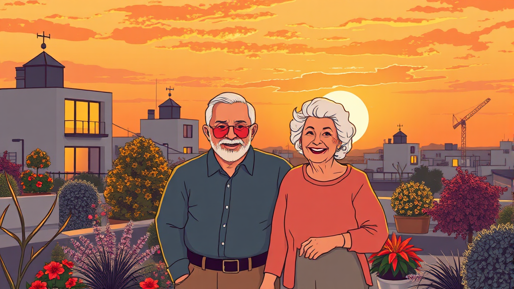 커뮤니티 시설 및 프로그램 (illustration 스타일)