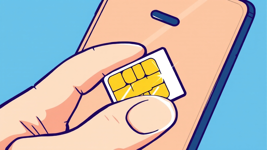 유심 교체, 이렇게 진행돼요! (cartoon 스타일)