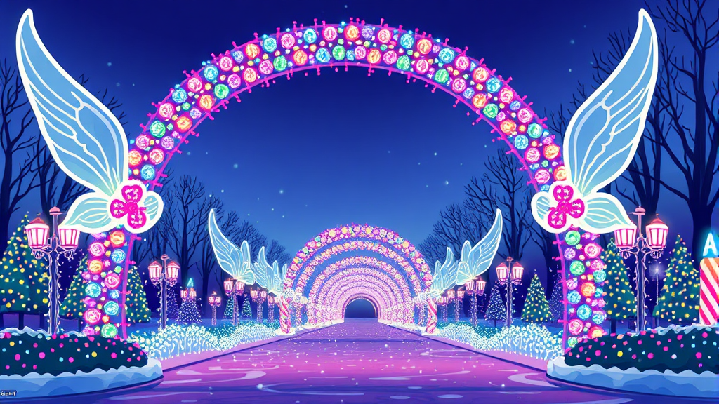 주요 빛 조형물 & 포토존 (cartoon 스타일)