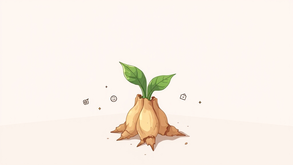 마카 섭취 시 주의사항 (illustration 스타일)