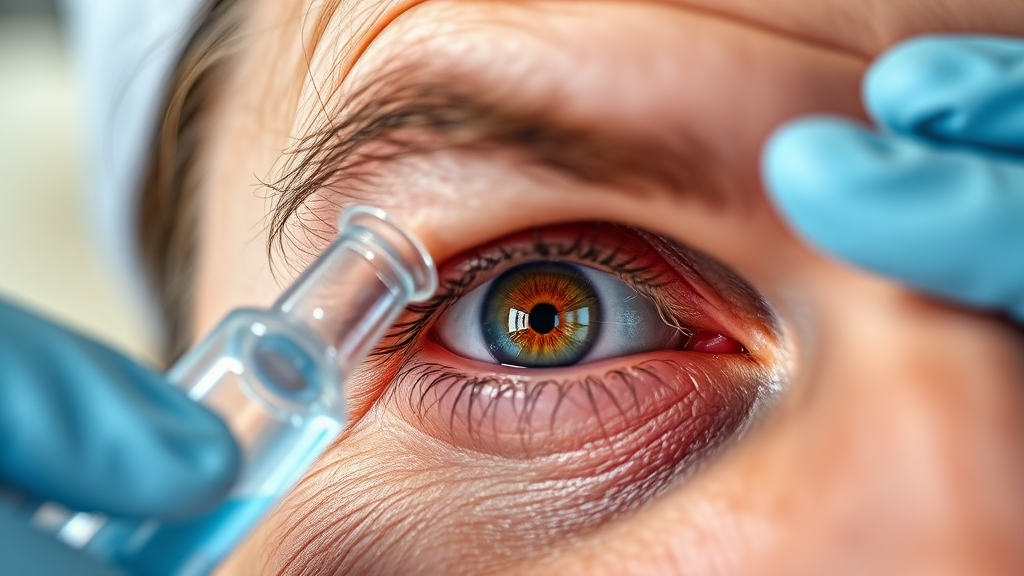 백내장 수술 전후 주의사항 (realistic 스타일)