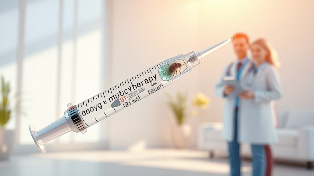 면역 치료, 효과 있을까? (realistic 스타일)