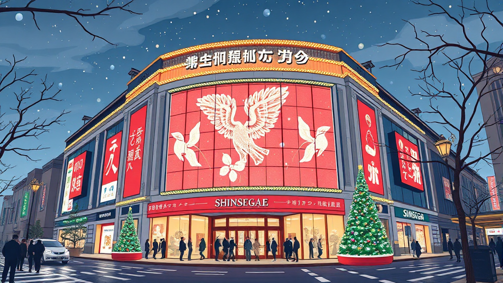 신세계백화점 본점 미디어 파사드 🌃 (cartoon 스타일)