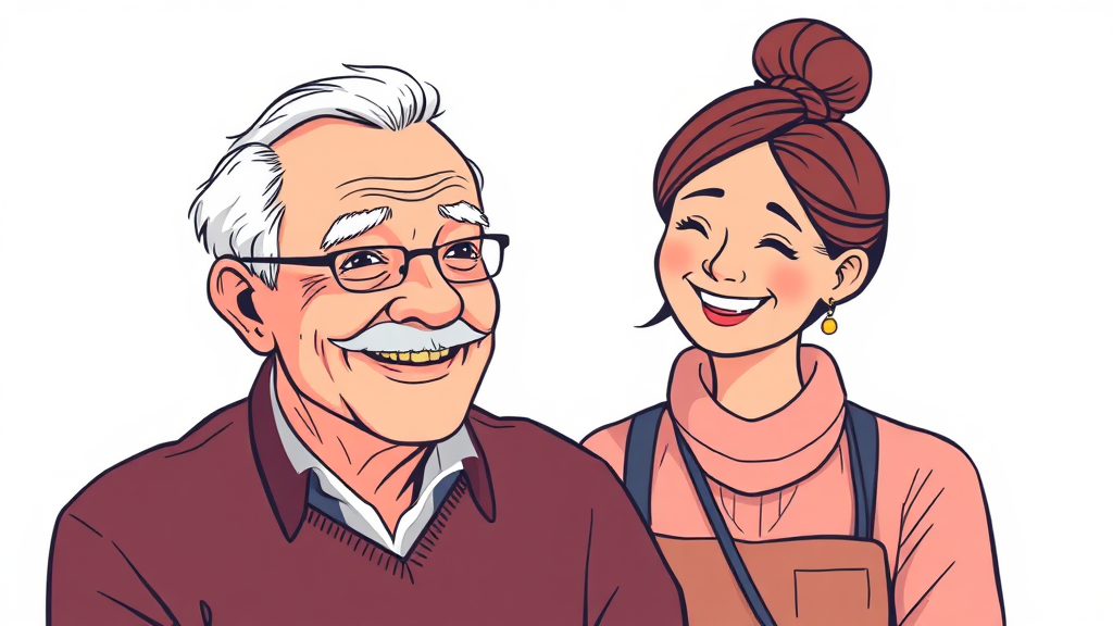 면접 예상 질문 및 답변 준비 (illustration 스타일)