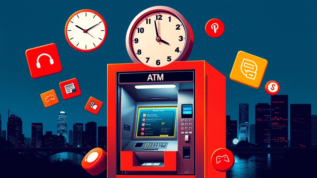 ATM & 인터넷뱅킹 활용법 💻 (popart 스타일)