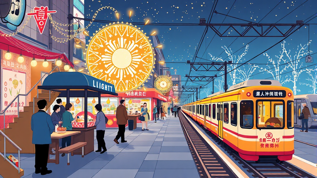 주변 맛집 및 관광 코스 추천 (illustration 스타일)