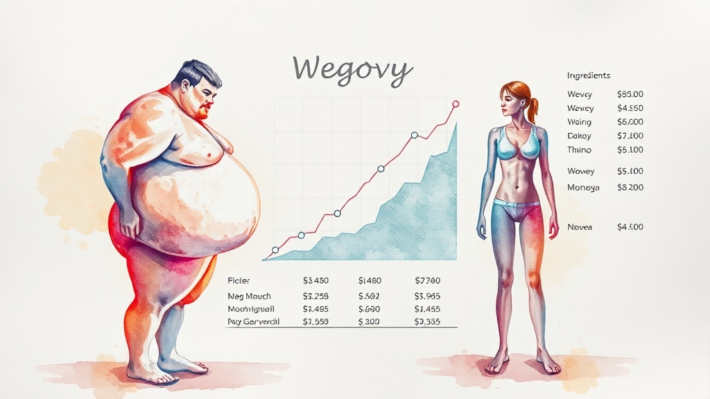 위고비 vs 마운자로, 꼼꼼 비교 (watercolor 스타일)
