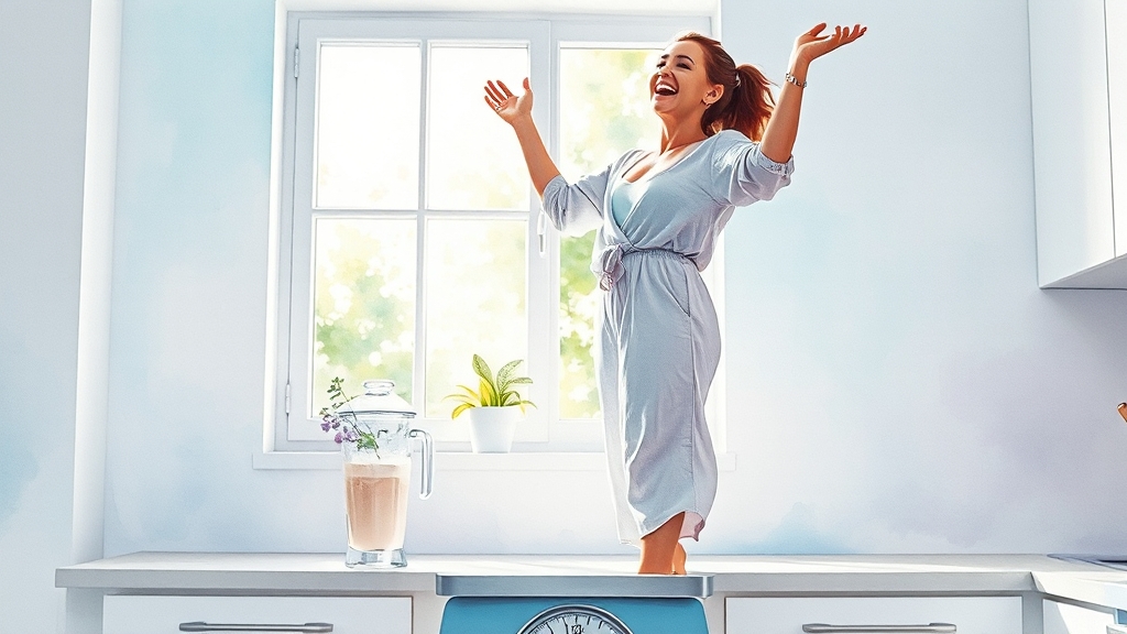 1주차 후기 및 체중 변화 (watercolor 스타일)