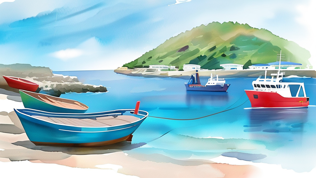 제주도 배편, 어디서 출발할까? 항구별 정보 총정리 (watercolor 스타일)