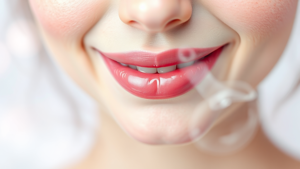 수분 부족과 입술 건조 관리 (watercolor 스타일)