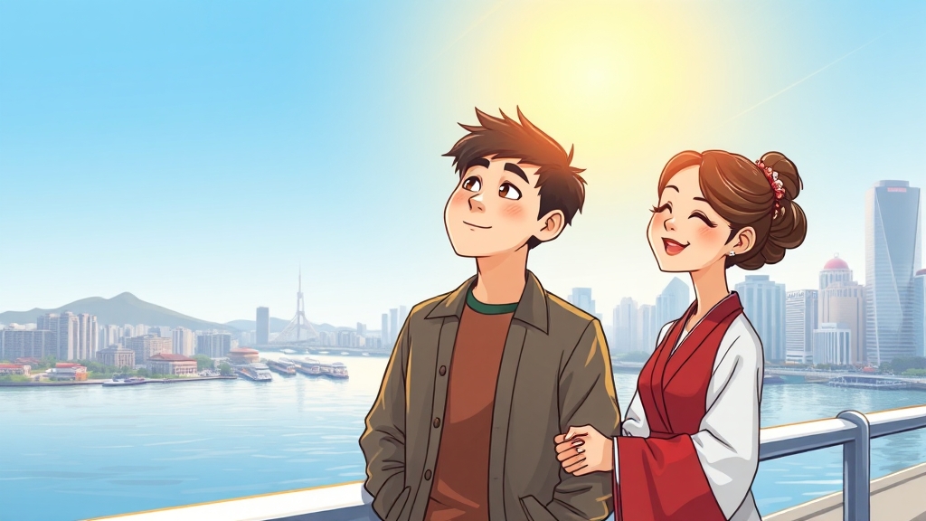 럭키의 한국 생활과 사랑 (cartoon 스타일)