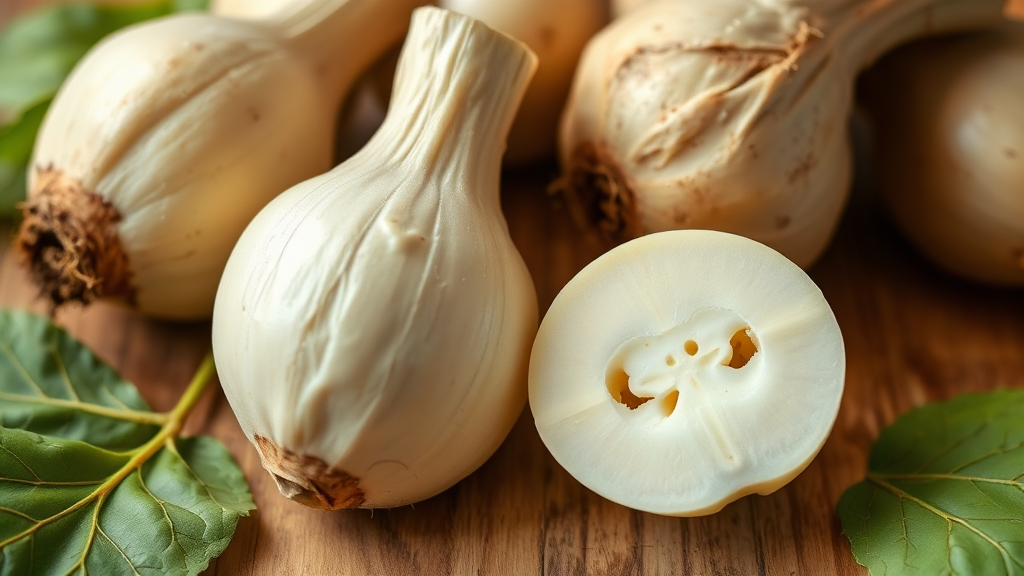 히카마 섭취 시 주의사항 & 부작용 (realistic 스타일)