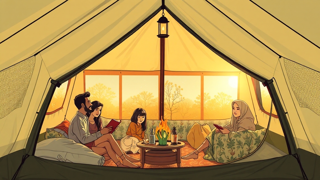 넓고 쾌적한 우리 가족 공간 (illustration 스타일)
