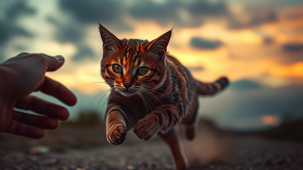 상황별 고양이 꿈 25가지 (realistic 스타일)