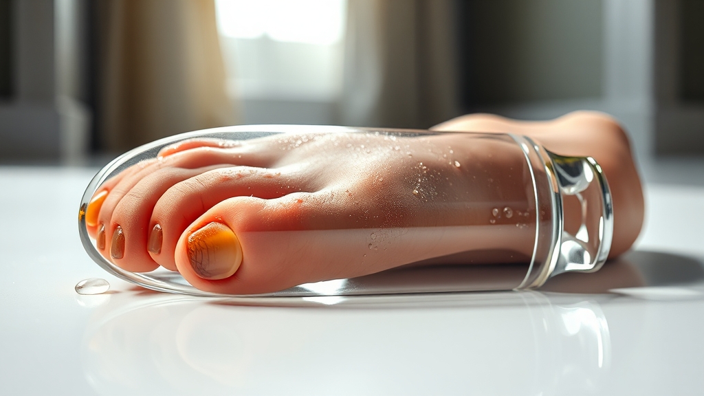 무좀이란?: 원인과 증상 (realistic 스타일)