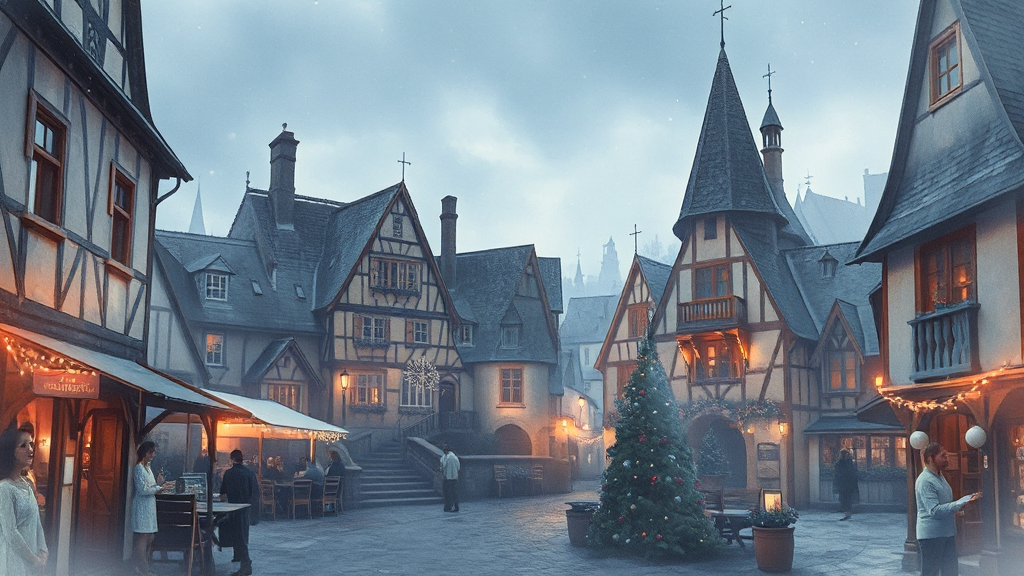 루덴시아 테마파크 소개 및 특징 (watercolor 스타일)