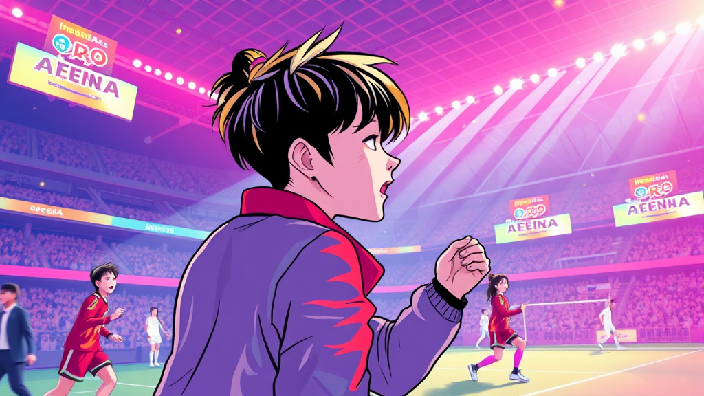 최첨단 기술과 감동의 만남: 공연 및 이벤트 경험 (illustration 스타일)