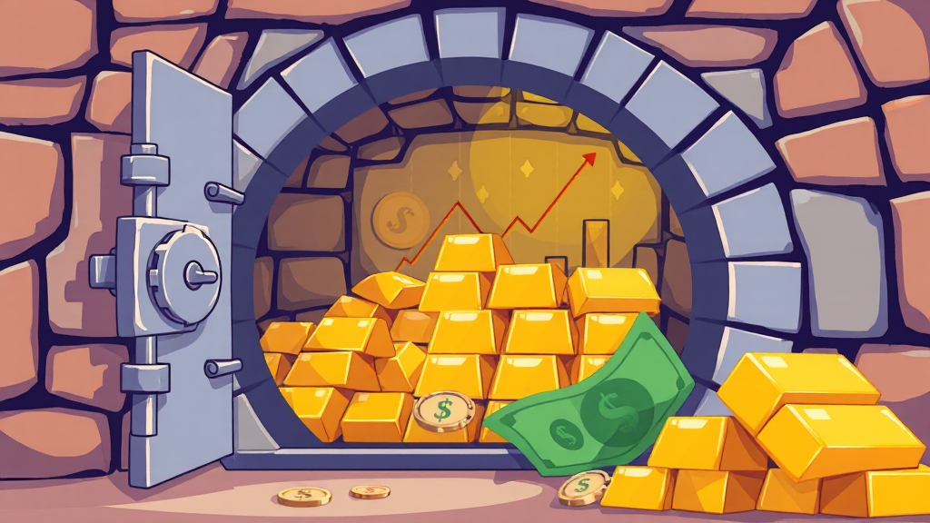 금 투자 전략 및 방법 (cartoon 스타일)