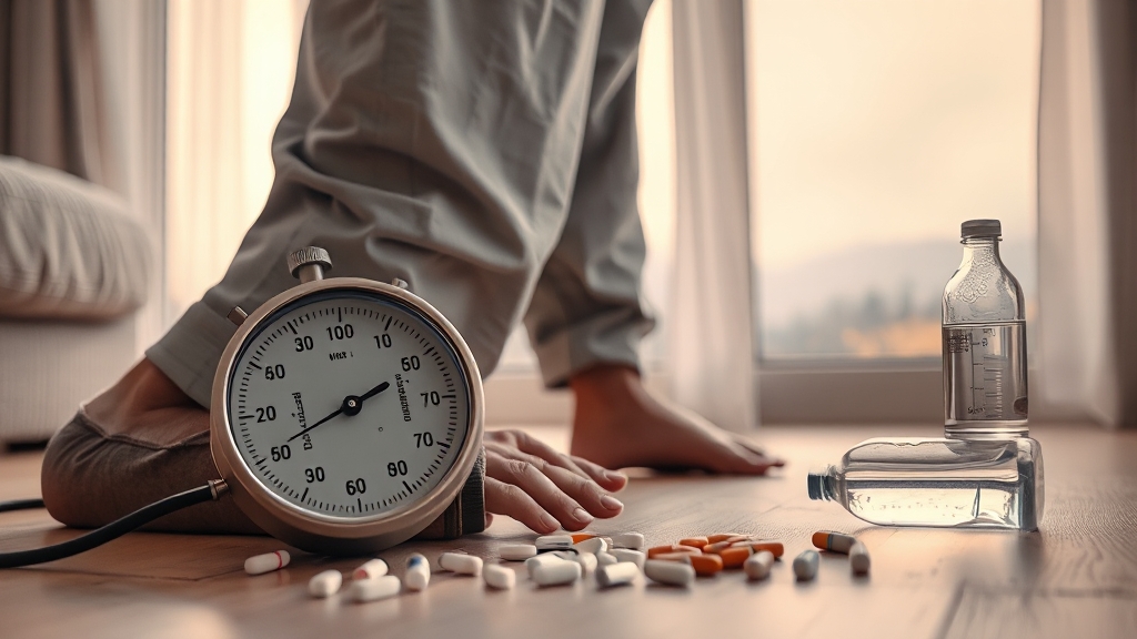 기립성 저혈압: 원인, 증상, 관리 (realistic 스타일)