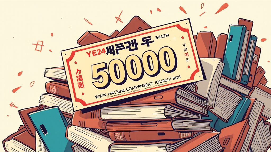 YES24 보상 쿠폰 상세 조건 (illustration 스타일)