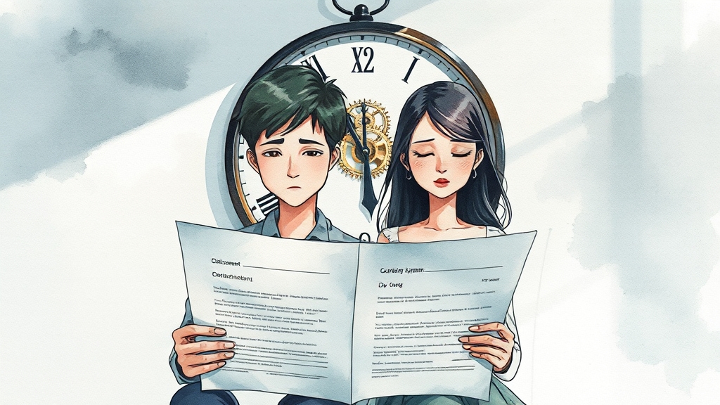 협의이혼, 무엇이고 왜 필요할까요? (watercolor 스타일)
